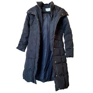 Cole Haan Signature Taffeta Box-Quilt Down Puffer Coat